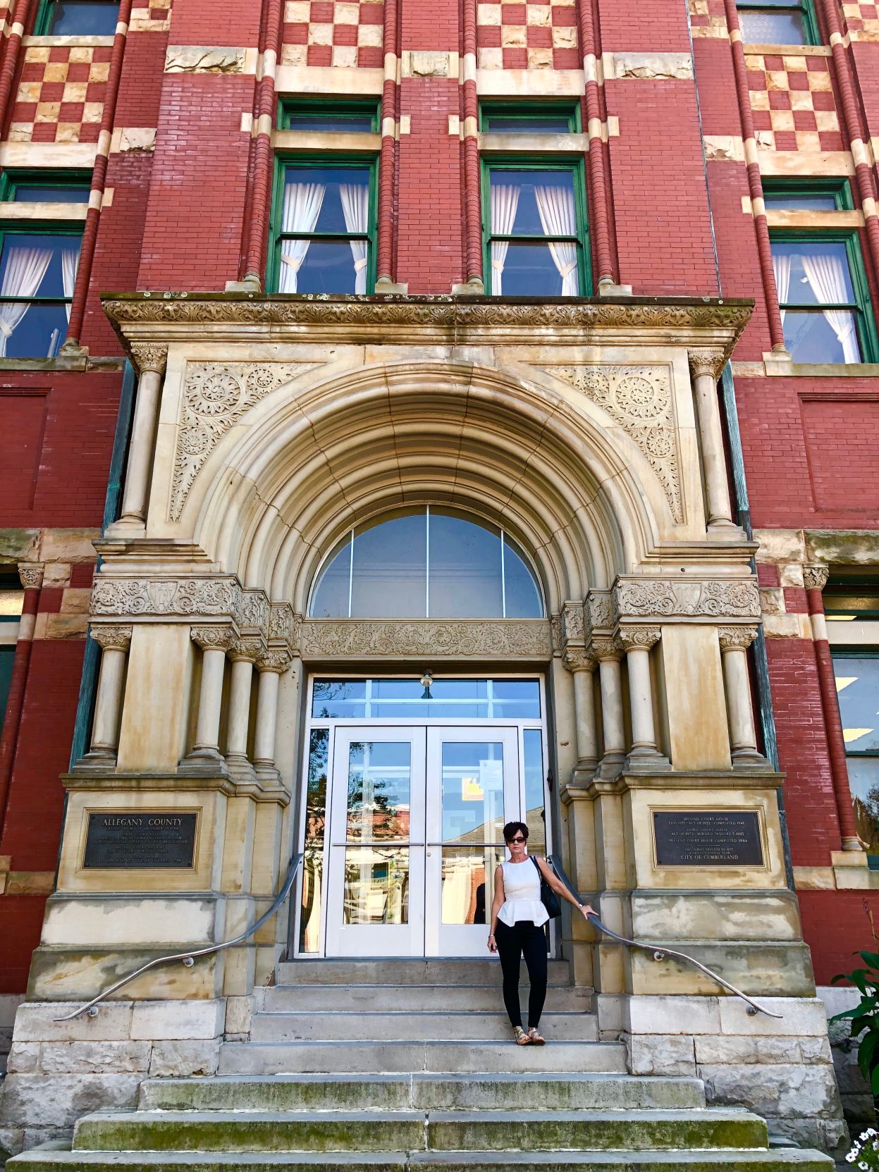 Melissa Armstrong at the Allegany County Courthouse